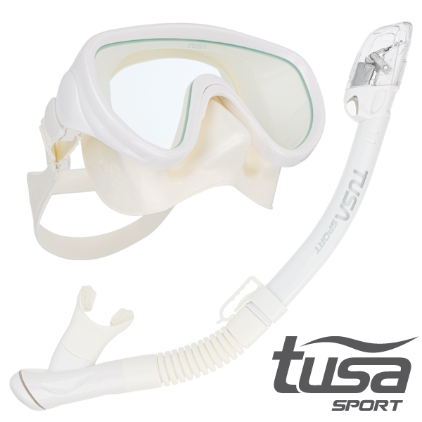투사 스포츠(TUSA Sport) 투사스포츠 마스크+스노클세트 UC-1625PQW WHITE